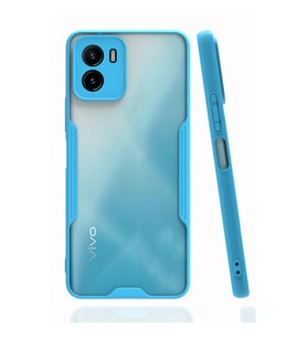 Vivo Y15s Kılıf Platin Silikon - Mavi