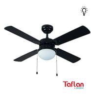 Kaşkar-Taflan L42015-Siyah Lambalı Tavan Vantilatörü