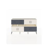 Arges Konsol 5 Raflı 4 Çekmeceli 4 Kapaklı 176x30x99 Aytaşı-Aytaşı/Antrasit