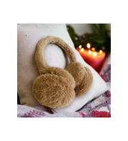 Kışlık Peluş Kulaklık Vizon Rengi Kışlık Peluş Kulaklık