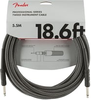 Fender 0990820068 Professional Enstrüman Kablosu (5.5m - Gri Tweed) Klasik Gri Tweed Profesyonel Sahne ve Stüdyo Kullanımı