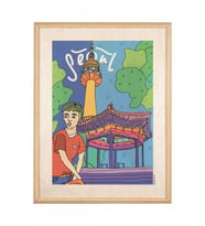 İkigai Seoul Ahşap Tablo