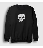 Presmono Unisex Siyah Sid Skull Toy Story Sweatshirt 354130tt