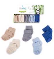 Novibaby 5'li Bambu Yenidoğan Bebek Çorap I Winter Boy I 0-6 ay (Karışık)