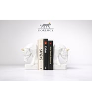 Doremcy Kübik At Başı Kitap Tutacağı Biblo 10x19 cm  Dekoratif Kitap Desteği  Gold – Gümüş – Siyah – Beyaz