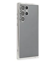 Northcity Samsung Galaxy S22 Ultra Uyumlu Kılıf Lensli Silikon - Gümüş