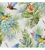 Adawall Tropicano Papağan ve Tropikal Bitkiler Desenli Duvar Kağıdı 9905-3