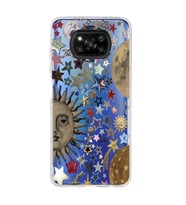 Poco X3 PRO / X3 NFC Uyumlu Yıldız ve Gezegenler Tasarımlı Şeffaf Telefon Kılıfı