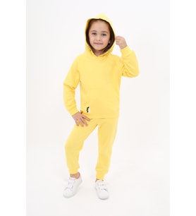 Toontoy Kız Çocuk Nakışlı Eşofman Takım (Kahverengi)