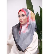 Renkli Karma Desen Dijital Soft Eşarp