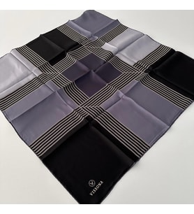 Vissona Twill İpek Eşarp Gri IPK4106