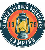 Sticker Usta Kampçı Camping Adventure Off Road Sticker, 02023 Renkli 10x10 Cm