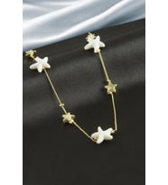 Lexroo Deniz Yıldızı Şans Kolye - Krem