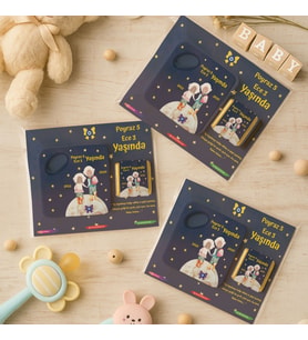 Abi Kız Kardeş Temalı Kare Açacak Magnet