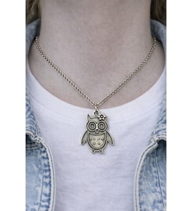 Owl Charm – Baykuş Figürlü Unisex Kolye (60 cm Zincir)