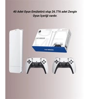 M15 Retro Konsol – 20.000 Oyunlu, Çift Gamepadli, 4k Hdmı