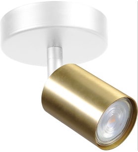 Rsylight Retro Beyaz Eskitme Led spot Tavan Plofyoner  Aplik180 Derece Hareketli Günışığı Ampullü