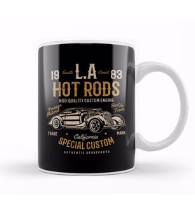 LA Hot Rods California Kupa Bardak Porselen