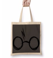 Sketchy Harry Potter Gözlüğü Bez Çanta Uzun Saplı