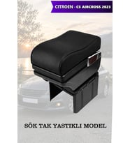 citroen c5 aircross 2023 kol dayama Lüks Yastıklı geniş model Siyah Deri