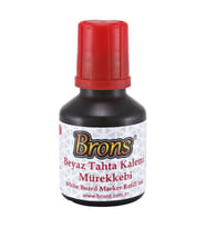 Brons Beyaz Tahta Kalemi Mürekkebi 30 cc. Kırmızı 