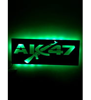 Ak-47 Led Işıklı Tablo