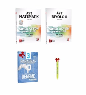 3D Yayınları AYT Matematik ve Biyoloji Simülasyon Denemeleri Tamamı Video Çözümlü