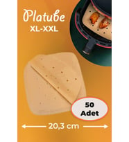 Pisirme Kagidi 50 adet Kare Delikli Airfryer Yagli Kagit Xiaomi Philips Tüm Markalara Uyumlu (Kahverengi)