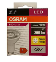 Osram 4.5W (50W) 3000K (Sarı Işık) GU10 Duylu Par16 Led Spot