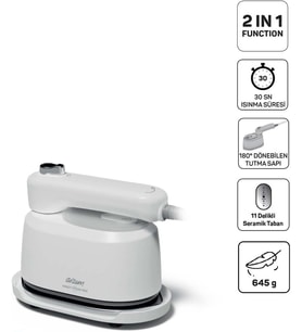Handy Steam Mini Buharlı Düzleştirici ve Seyahat Ütüsü, Dikey Buharlı Kırışık Giderici