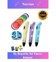 Özel Üretim Bükülebilir ABS Plastik 3D Çocuk Renkli Filament Üç Boyutlu Çizim Yazıcı Kalemi