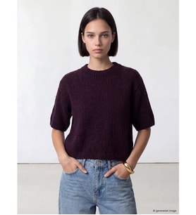 LCW Comfort Mor Bisiklet Yaka Kadın Triko Kazak