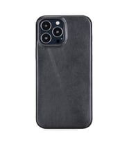 Apple iPhone 13 Pro Max Uyumlu Deri Arka Kapak ROCK RST1 Siyah