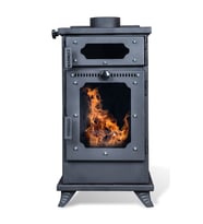 Etinova Pelet Sobası M002 Mini Fırınlı Pelet Sobası