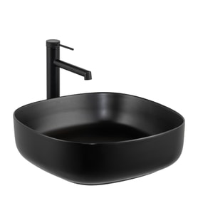 E-W1203MS Tezgah Üstü Lavabo Mat Siyah