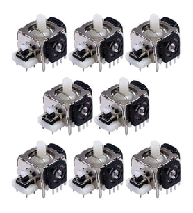 8 ADET XBOX 360 Analog Motor Joystick XBOX 360 Kol Tamiri İçin Yedek Parça (Gri)