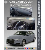 AUDİ A3 (2013-2020) Torpido Örtüsü Ön Göğüs Koruma Torpido Koruma Araca Özel Kaymaz Kolay Montaj