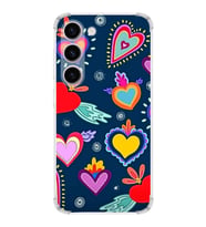 PrintiFy Samsung Galaxy S23 Plus Uyumlu Retro Color 3 Baskılı Şeffaf Köşe Korumalı Antişok Kılıf