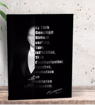 BK Gift Atatürk Temalı Dekoratif Mini Kanvas Tablo 15x20cm-31