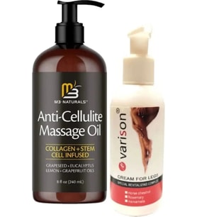 Süper M3 Naturals Anti-Cellulite Massage Oil 240 ml Yağı + Varison 120 ml