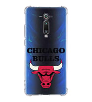 Xiaomi Mi 9T Pro Köşe Korumalı Antişok Kapak Chicago Bulls Tasarımlı Şeffaf Silikon Kılıf