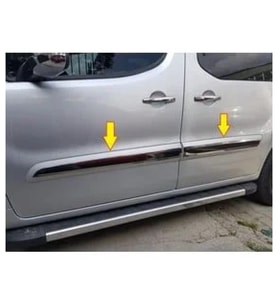 Citroen Berlingo Uyumlu Yan Kapı Çıtası 2008-2016 Paslanmaz Çelik Parça