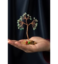 Aventurin Taşı El Yapımı 5x8cm Doğal Taş Dekoratif Hayat Ağacı