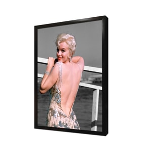 Marilyn Monroe Sırt Dekolteli Çerçeveli Mdf Tablo