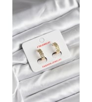 14K Gold Renk Kaplama CM Kadın Küpe