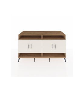 Kronos Konsol 6 Raflı 4 Kapaklı 176x59x99 Çam-Aytaşı/Çam