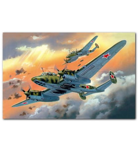 Cakatablo Nostaljik Bombardıman Savaş Uçakları Çizim MDF Tablo