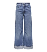 Only Yüksek Bel Geniş Paça Katlamalı Kot Pantolon – Hope Fit CRO916 (DENIM)