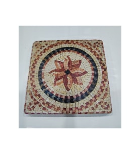 Doğal Taş Dekoratif Banyo Gider Kapağı Süsü 10x10 cm