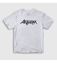 Presmono Unisex Çocuk Beyaz Anthrax T-Shirt 10066tt (Beyaz)